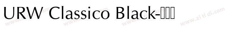 URW Classico Black字体转换